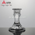 Clear Candlestick Crystal Tealight Stand zum Abendessen